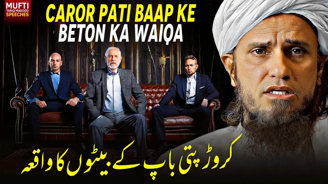 Carore Pati Baap Ke Beton ka Waiqa| Mufti Tariq Masood Speeches